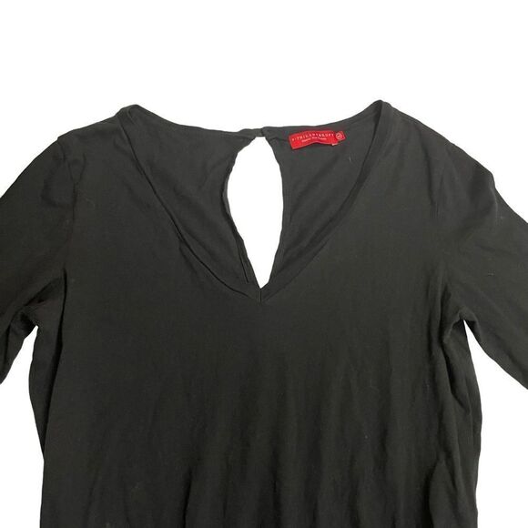 n: Philanthropy x REVOLVE black longsleeve stretchy romper shorts keyhole back M - Picture 2 of 10